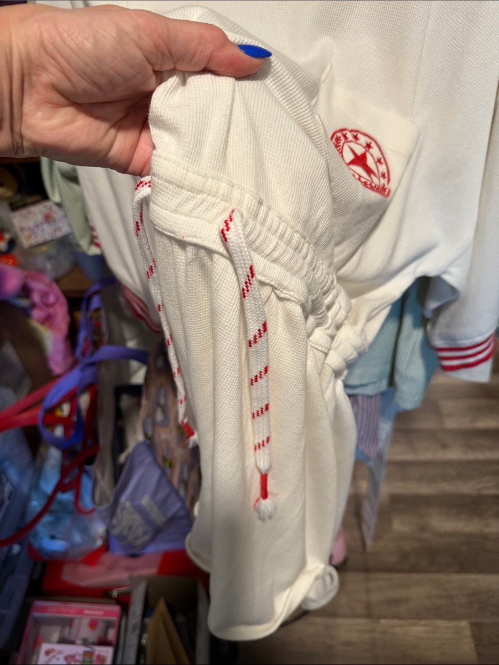 Anthropologie Short-Sleeve Waffle Knit Romper Playsuit. - Picture 8 of 8